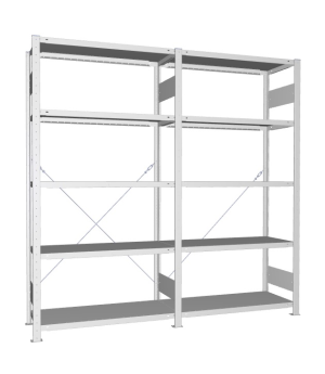 Fachbodenregal Komplettregal 2000×2000×400 mm, 150 kg Fachla
