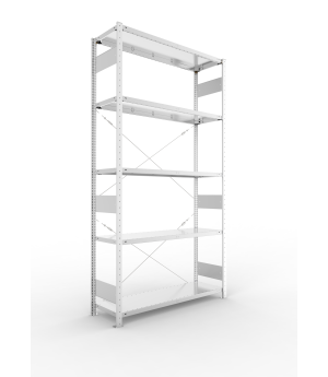 Fachbodenregal Grundregal 2500×1300×400 mm, 150 kg Fachlast 