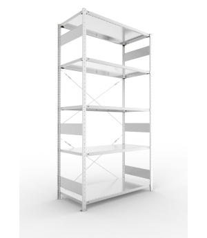 Fachbodenregal Grundregal 2500×1300×600 mm, 150 kg Fachlast 