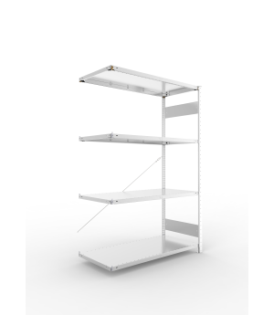 Fachbodenregal Anbauregal 2000×1300×600 mm, 150 kg Fachlast 
