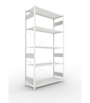 Fachbodenregal Grundregal 2500×1300×500 mm, 150 kg Fachlast 