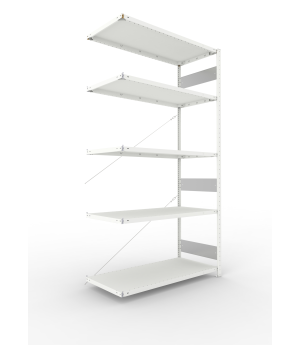 Fachbodenregal Anbauregal 2500×1300×600 mm, 150 kg Fachlast 