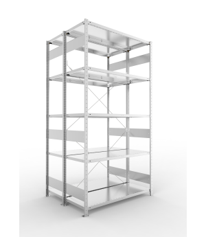 Fachbodenregal Grundregal 2500×1300×500 mm, 150 kg Fachlast 