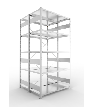 Fachbodenregal Grundregal 2500×1300×600 mm, 150 kg Fachlast 
