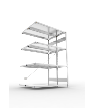 Fachbodenregal Anbauregal 2000×1300×500 mm, 150 kg Fachlast 