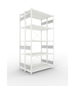 Fachbodenregal Grundregal 2500×1300×400 mm, 150 kg Fachlast 