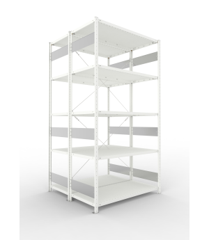Fachbodenregal Grundregal 2500×1300×600 mm, 150 kg Fachlast 