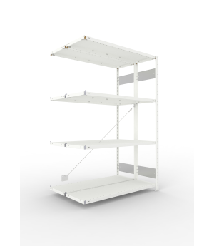Fachbodenregal Anbauregal 2000×1300×400 mm, 150 kg Fachlast 