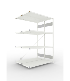 Fachbodenregal Anbauregal 2000×1300×500 mm, 150 kg Fachlast 