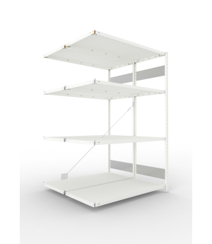 Fachbodenregal Anbauregal 2000×1300×600 mm, 150 kg Fachlast 