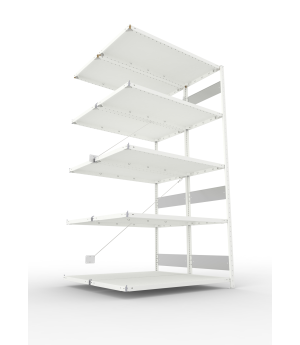 Fachbodenregal Anbauregal 2500×1300×600 mm, 150 kg Fachlast 