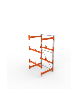 Kabeltrommelregal Anbauregal 2200×900×1100 mm, 1.000 kg Fach