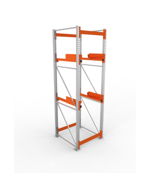 Kabeltrommelregal Grundregal 3300×900×1100 mm, 1.000 kg Fach