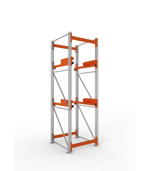 Kabeltrommelregal Grundregal 3300×900×1100 mm, 1.000 kg Fach