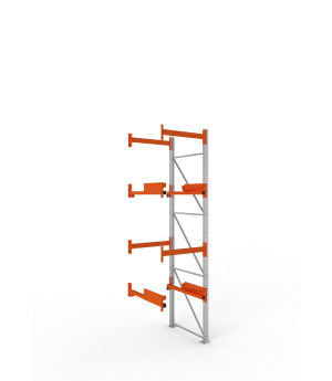 Kabeltrommelregal Anbauregal 3800×900×1100 mm, 1.000 kg Fach