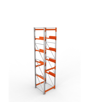 Kabeltrommelregal Grundregal 4400×900×1100 mm, 1.000 kg Fach