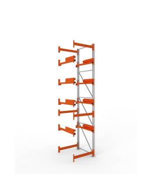 Kabeltrommelregal Anbauregal 4400×900×1100 mm, 1.000 kg Fach