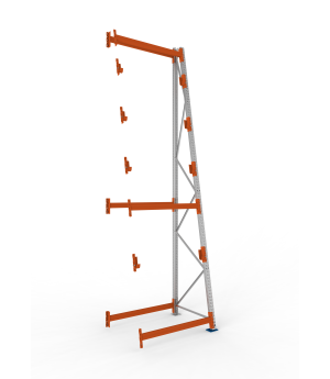 Kabeltrommelregal Anbauregal 4900×1300×1100 mm, 750 kg Fachl