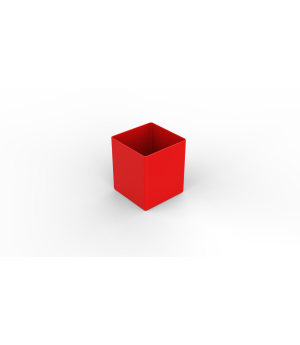 Einsatzkasten für Schubladen CLIP 54×54 mm rot – META