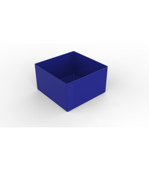 Einsatzkasten für Schubladen CLIP 108x108 mm blau – META