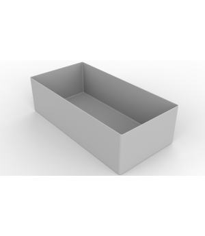 Einsatzkasten für CLIP-Schubladen 108×216 mm grau – META