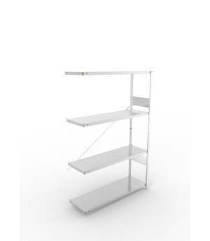 Fachbodenregal Anbauregal 2000×1300×400 mm, 230 kg Fachlast 