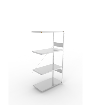 Fachbodenregal Anbauregal 2000×1000×500 mm, 230 kg Fachlast 
