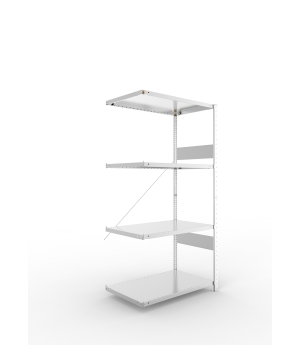 Fachbodenregal Anbauregal 2000×1000×600 mm, 230 kg Fachlast 