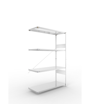 Fachbodenregal Anbauregal 2000×1300×500 mm, 150 kg Fachlast 