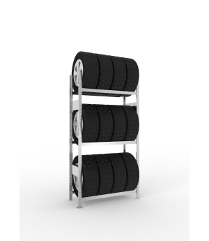 Reifenregal Grundregal 2000×1000×400 mm, 150 kg Fachlast – M