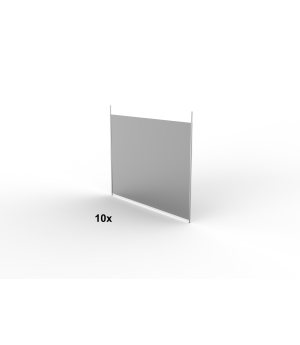Fachteiler durchgehend CLIP 400 x 500 mm, 10 Stück – META