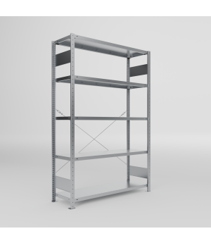 Fachbodenregal Grundregal 2000×1300×400 mm, 150 kg Fachlast – META