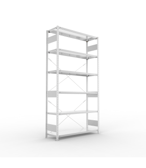 Fachbodenregal Grundregal 2500×1300×400 mm, 150 kg Fachlast – META