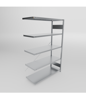 Fachbodenregal Anbauregal 2000×1300×500 mm, 150 kg Fachlast 