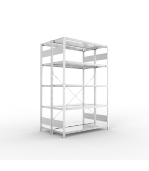 Fachbodenregal Grundregal 2000×1300×400 mm, 150 kg Fachlast – META