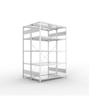 Fachbodenregal Grundregal 2000×1300×500 mm, 150 kg Fachlast – META