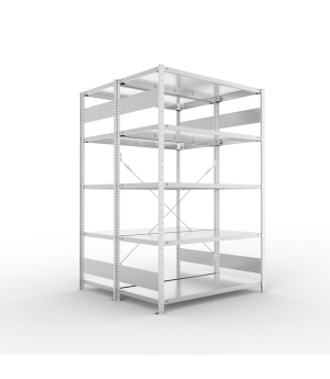 Fachbodenregal Grundregal 2000×1300×600 mm, 150 kg Fachlast – META