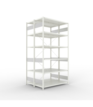 Fachbodenregal Grundregal 2500×1300×500 mm, 150 kg Fachlast – META