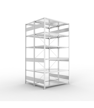 Fachbodenregal Grundregal 2500×1300×600 mm, 230 kg Fachlast 
