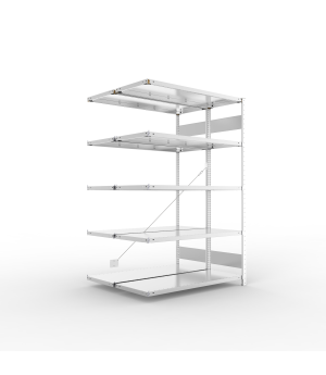 Fachbodenregal Anbauregal 2000×1300×500 mm, 230 kg Fachlast 