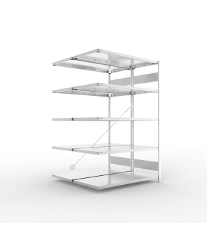 Fachbodenregal Anbauregal 2000×1300×600 mm, 230 kg Fachlast 