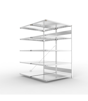 Fachbodenregal Anbauregal 2000×1300×800 mm, 230 kg Fachlast 
