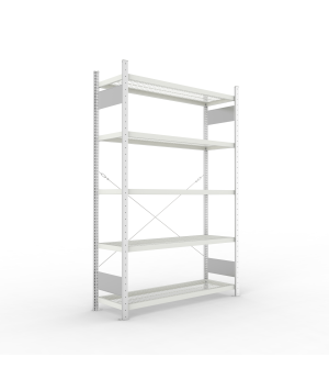 Drahtgitterfachbodenregal Grundregal 2000×1300×400 mm, 150 kg Fachlast – META