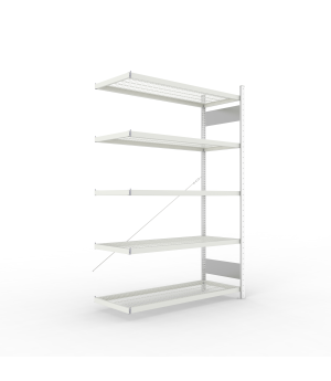 Fachbodenregal Anbauregal 2000×1300×500 mm, 150 kg Fachlast 