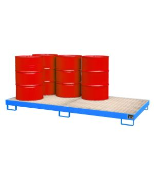 Auffangwanne 240 l, 2650×1300×210 mm, Stahl lackiert, mit Gi