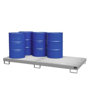 Auffangwanne 240 l, 2650×1300×210 mm, Stahl lackiert, mit Gi