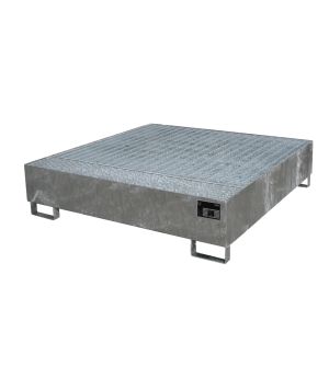 Auffangwanne 450 l, 1460×1460×355 mm, Stahl feuerverzinkt, m