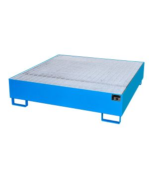 Auffangwanne 450 l, 1460×1460×355 mm, Stahl lackiert, mit Gi