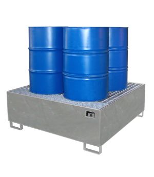 Auffangwanne 800 l, 1460×1460×525 mm, Stahl feuerverzinkt, m