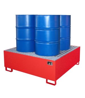 Auffangwanne 800 l, 1460×1460×525 mm, Stahl lackiert, mit Gi